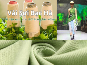 vải sợi bạc hà - vải cho thời trang xanh