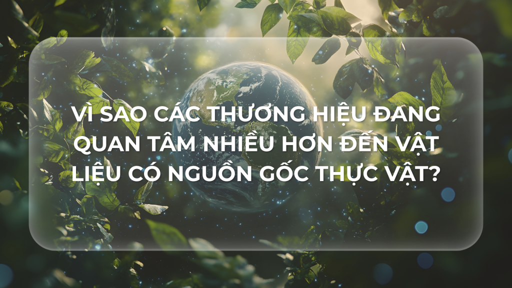 VÌ SAO CÁC THƯƠNG HIỆU ĐANG QUAN TÂM NHIỀU HƠN ĐẾN VẬT LIỆU CÓ NGUỒN GỐC THỰC VẬT?