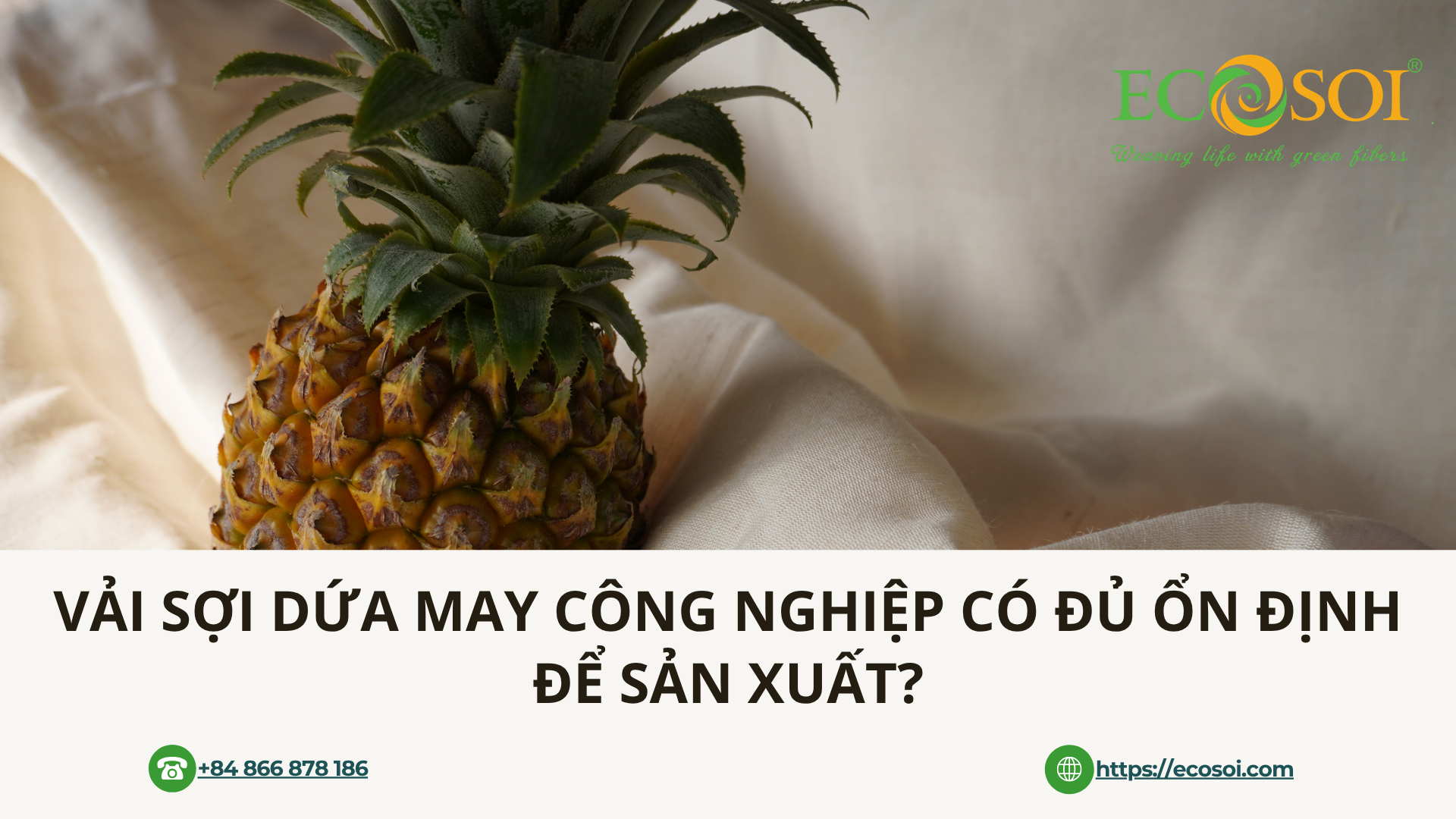 Vải sợi dứa may công nghiệp có đủ ổn định để sản xuất?