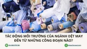 Tác Động Môi Trường Của Ngành Dệt May Đến Từ Đâu?